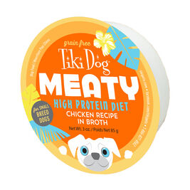 Tiki Dog Meaty Wet Dog Food, Chicken, 3-oz