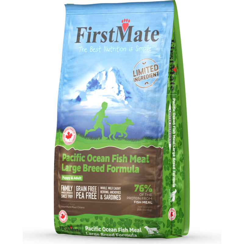 Mud Bay Buy FirstMate Grain Free Dry Dog Food Large Breed Ocean Fish 25 lb for USD 79.99 MudBay