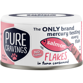Pure Cravings Flakes in Tuna Consomme Canned Cat Food, Salmon