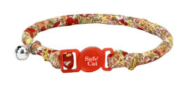 Coastal Pet Products Round Cat Collar, Red Floral