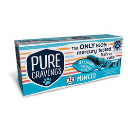 Pure Cravings Minced Canned Cat Food, Variety Pack, 3-oz, 12-pack