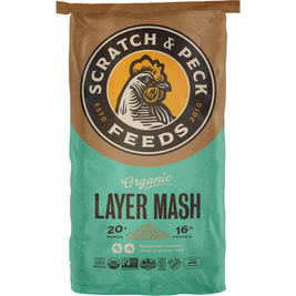 Scratch and Peck Feeds Organic Chicken & Duck Feed, Layer Mash 16%