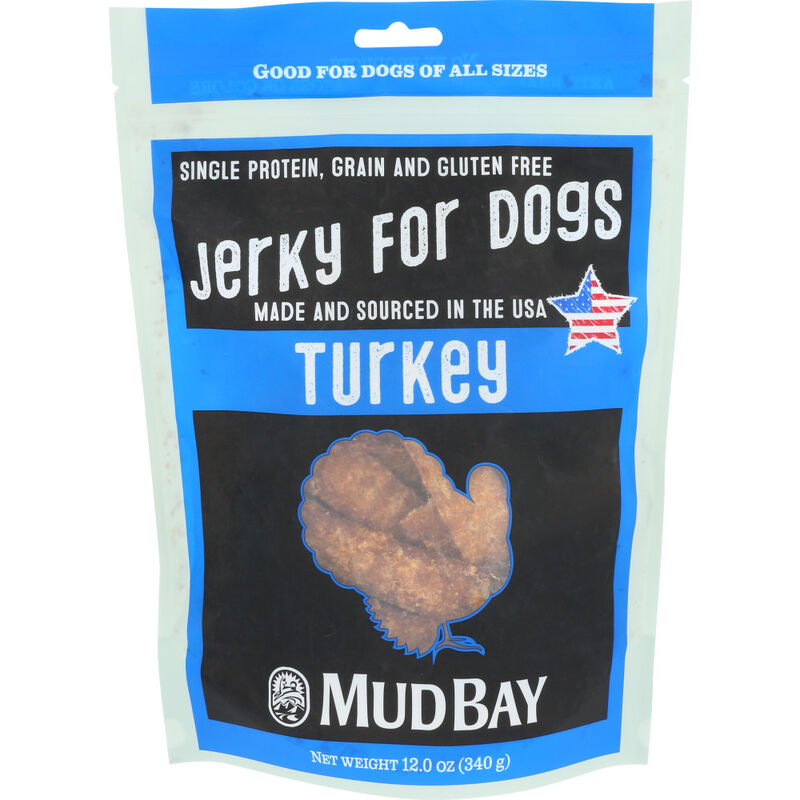 Mud Bay Jerky Dog Treats, Turkey, 12-oz image number null