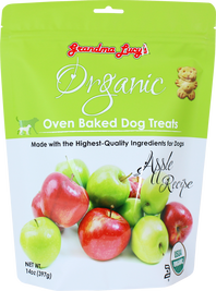 Grandma Lucy's Organic Oven-Baked Dog Treats, Apple, 14-oz