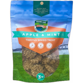 Round Lake Farm Timothy Baked Small Animal Treats, Apple & Mint, 3-oz