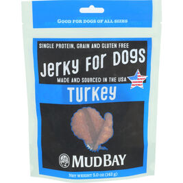 Mud Bay Jerky Dog Treats, Turkey, 5-oz