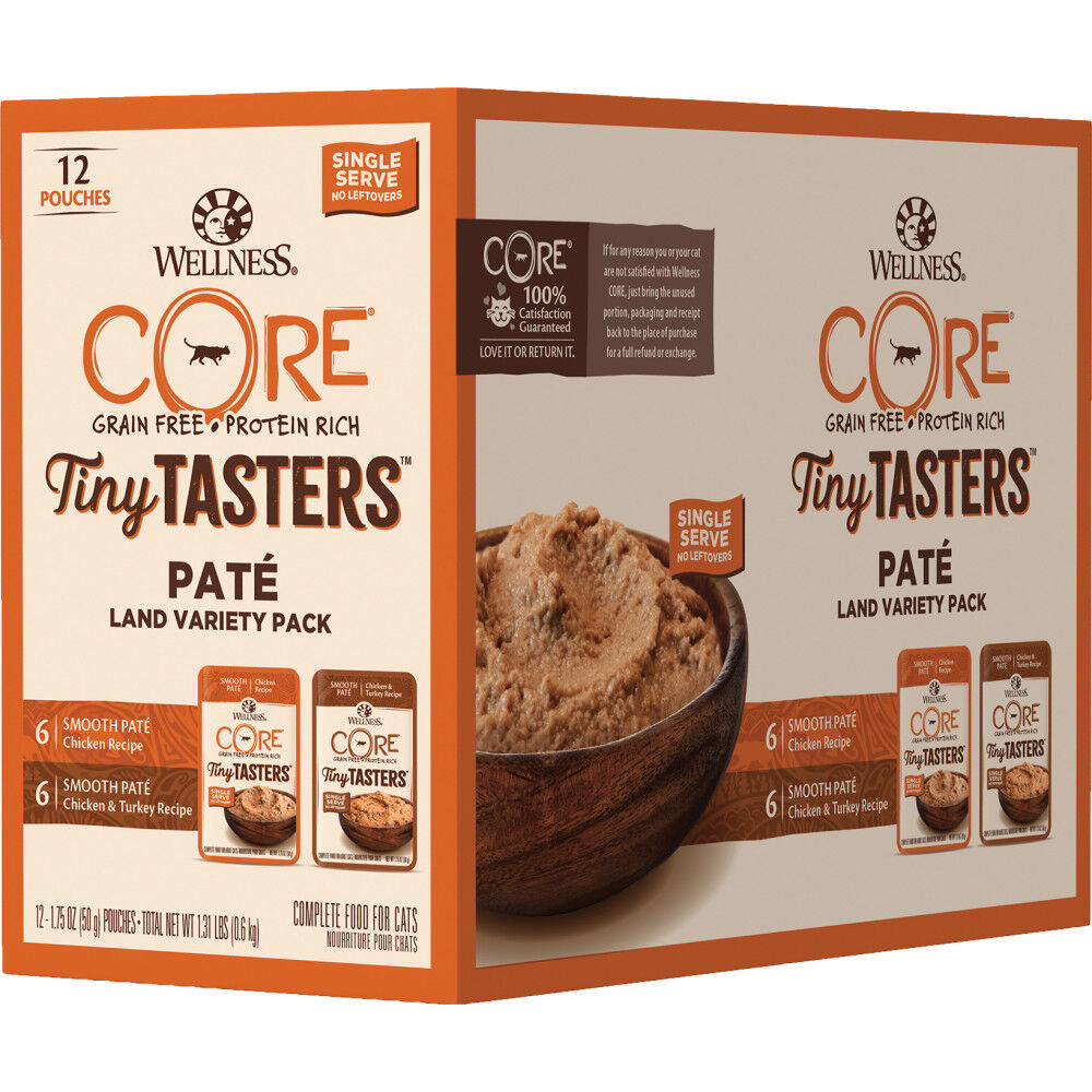 Mud Bay Buy Wellness Core Tiny Tasters Wet Cat Food Pate