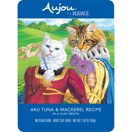 Rawz Aujou Wet Cat Food, Aku Tuna & Mackerel