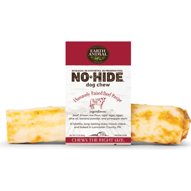 Earth Animal No-Hide Roll Dog Treat, Beef, 7-in image number null