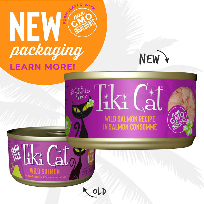 Tiki Cat Luau Canned Cat Food, Wild Salmon, 2.8-oz image number null