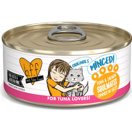 B.F.F. Best Feline Friend Originals Minced! Canned Cat Food, Tuna & Salmon Soulmates