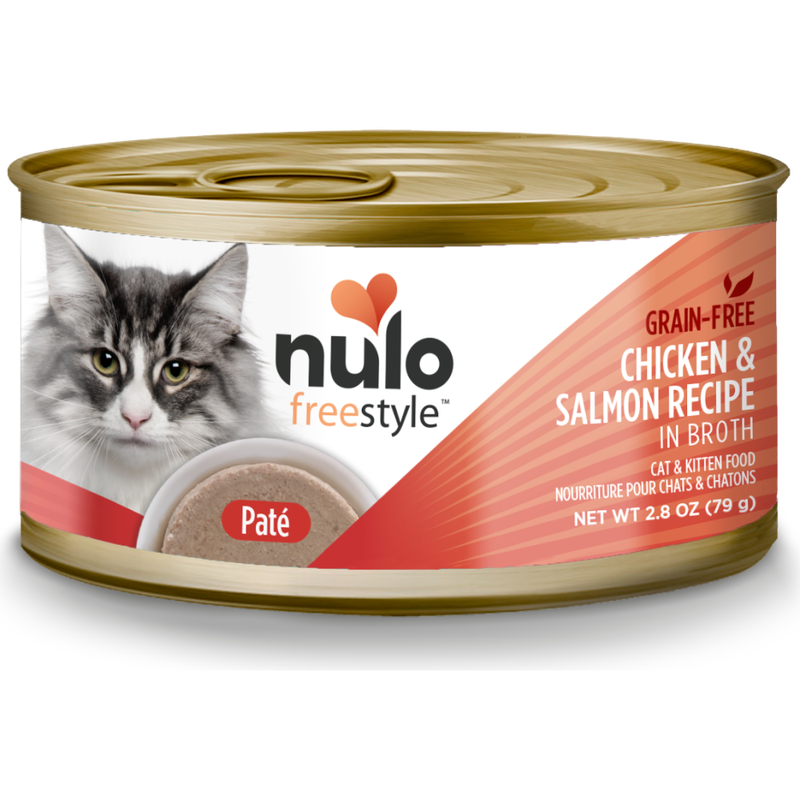 Mud Bay Buy Nulo Freestyle Grain Free Canned Cat Food Pate Chicken Salmon 2.8 oz for USD 1.99 MudBay