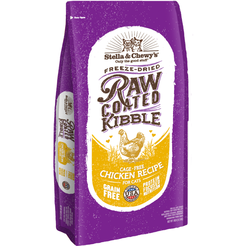 Stella & Chewy's Raw Coated Dry Cat Food, Chicken image number null