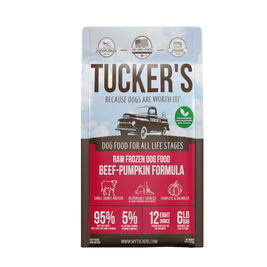 Tucker's Raw Frozen Dog Food, Beef & Pumpkin
