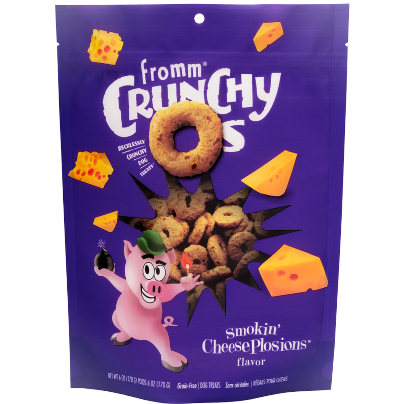 Fromm Crunchy Os Dog Treats, Smokin' CheesePlosions, 6-oz image number null