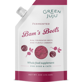 Green Juju Whole Food Frozen Pet Food Topper, Bam's Beets , 6-oz