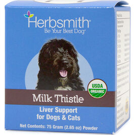 Herbsmith Milk Thistle Liver Support Powder Dog & Cat Supplement, 75-g