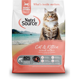 NutriSource Grain Free Dry Cat Food, Ocean Select