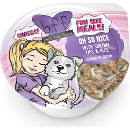 B.F.F. Best Fido Friend Fun Size Meals Wet Dog Food, Oh So Nice, Sirloin & Rice