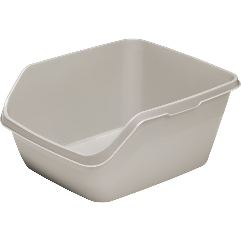 Mud Bay Buy Moderna HY Cat Litter Box, Warm Grey, Large for USD 7.79
