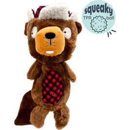 Huxley & Kent Holiday Slappies Dog Toy, Ralphie Beaver, Small