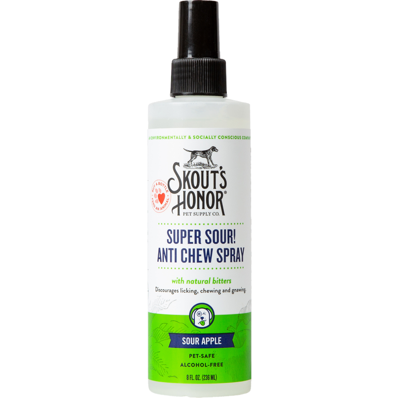 Skout's Honor Super Sour! Pet Anti-Chew Spray, 8-oz image number null