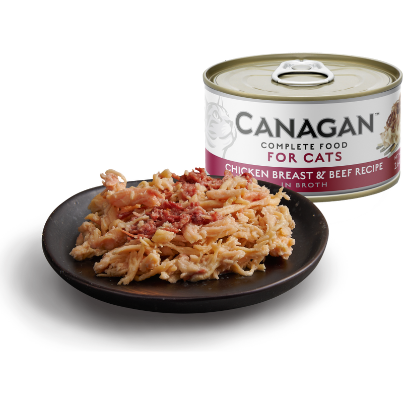 Canagan Grain-Free Canned Cat Food, Chicken & Beef, 2.64-oz image number null