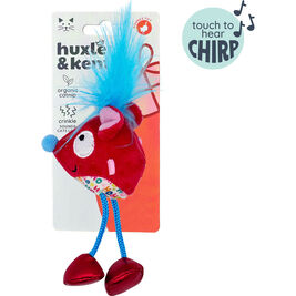 Huxley & Kent Holiday Cat Toy, Cheerful Mouse Chirpy