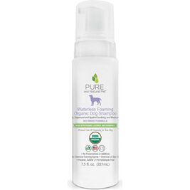 Pure and Natural Pet Waterless Foaming Organic Dog Shampoo, 7.5-oz