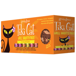 Tiki Cat Grill Canned Cat Food, Variety Pack, 2.8-oz, 12-pack