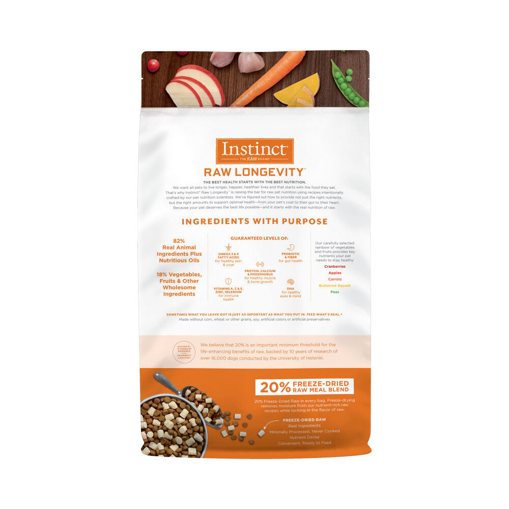 Mud Bay Buy Instinct Longevity 20 Freeze Dried Raw Meal Blend