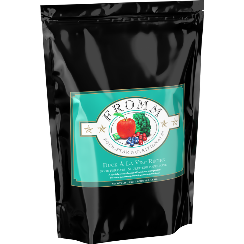 Fromm Four-Star Dry Cat Food, Duck La Veg, 4-lb image number null