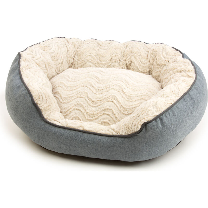 Carpenter Pet Bedding Bowie Oval Cuddler Dog Bed, 28in X