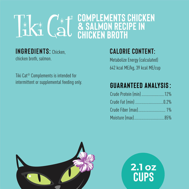 Tiki Cat Complements Cat Food Topper, Chicken & Salmon, 2.1-oz