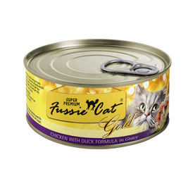 Fussie Cat Super Premium Canned Cat Food, Chicken & Duck