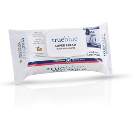 TrueBlue Super Fresh Body & Paw Wipes for Dogs, Grapefruit, 100-count