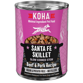 Koha Slow Cooked Stew Canned Dog Food, Santa Fe Skillet