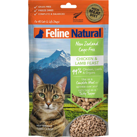 Feline Natural Freeze-Dried Cat Food, Chicken & Lamb