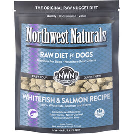 Northwest Naturals Raw Frozen Dog Food, Nuggets, Whitefish & Salmon