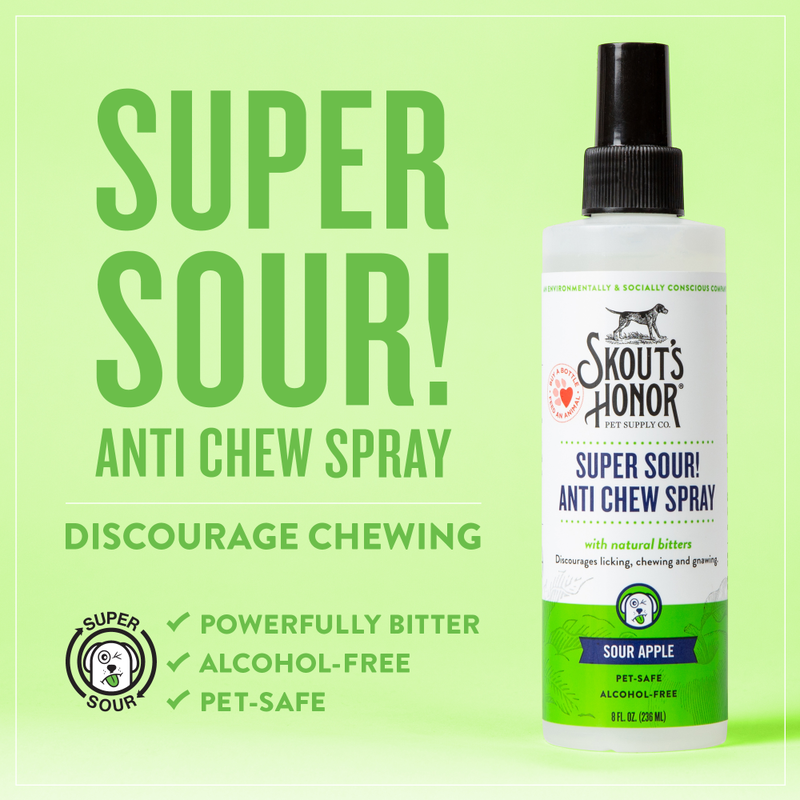 Skout's Honor Super Sour! Pet Anti-Chew Spray, 8-oz image number null
