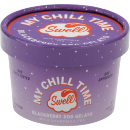 Swell Gelato Frozen Dog Treat, "My Chill Time" Blackberry & Chamomile Tea, 4-oz