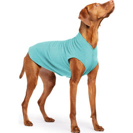 Gold Paw Stretch Fleece Dog Coat, Turquoise