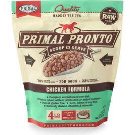 Primal Pronto Raw Frozen Dog Food, Chicken