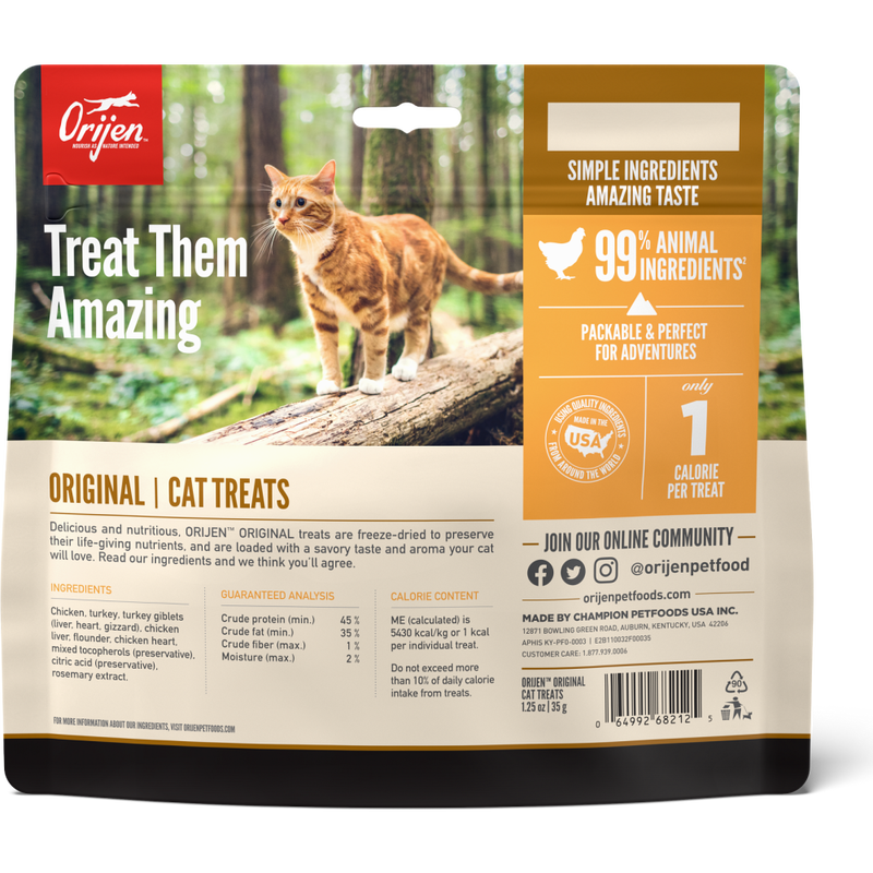 Orijen Freeze-Dried Cat Treats, Original, 1.25-oz image number null