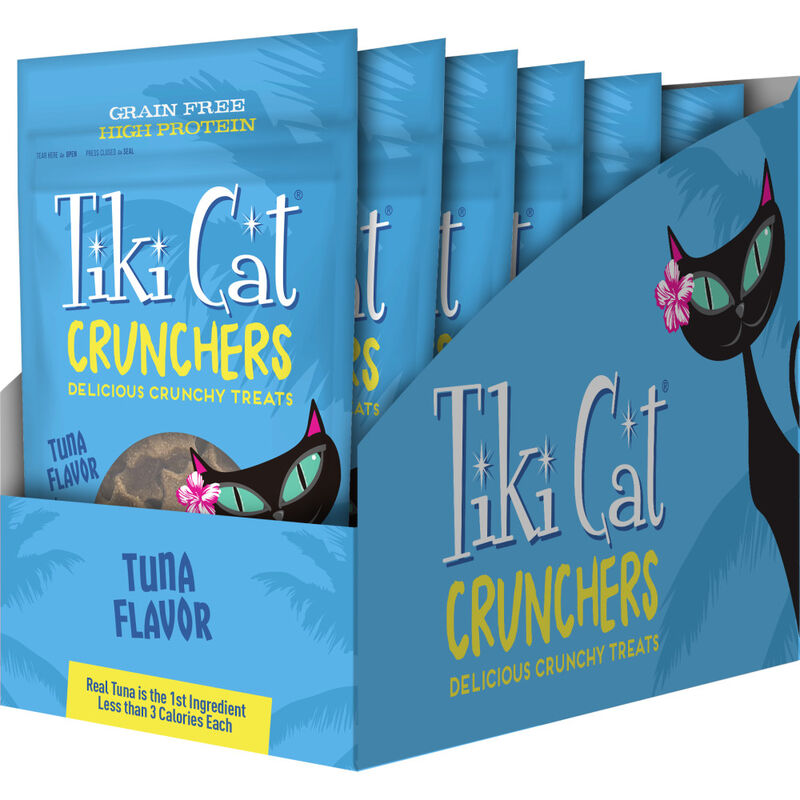 Tiki Cat Crunchers Baked Cat Treats, Tuna, 2-oz image number null
