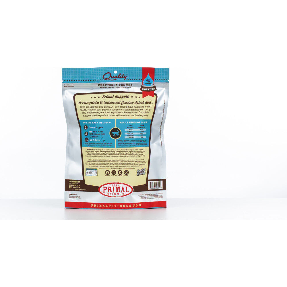 Primal rabbit clearance freeze dried