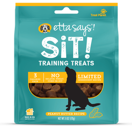 Etta Says! Sit! Dog Training Treats, Peanut Butter