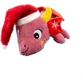 Great & Small Holiday Dog Toy, Dragon, Pink