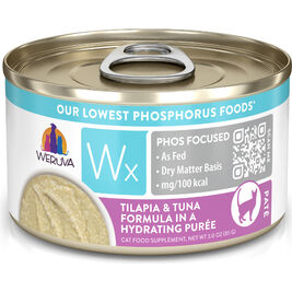 Weruva Wx Canned Cat Food, Tilapia & Tuna in Hydrating Puree