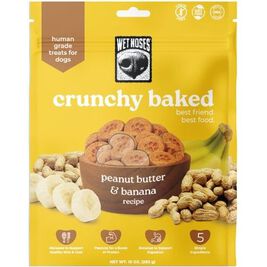 Wet Noses Crunchy Dog Treats, Peanut Butter & Banana, 10-oz